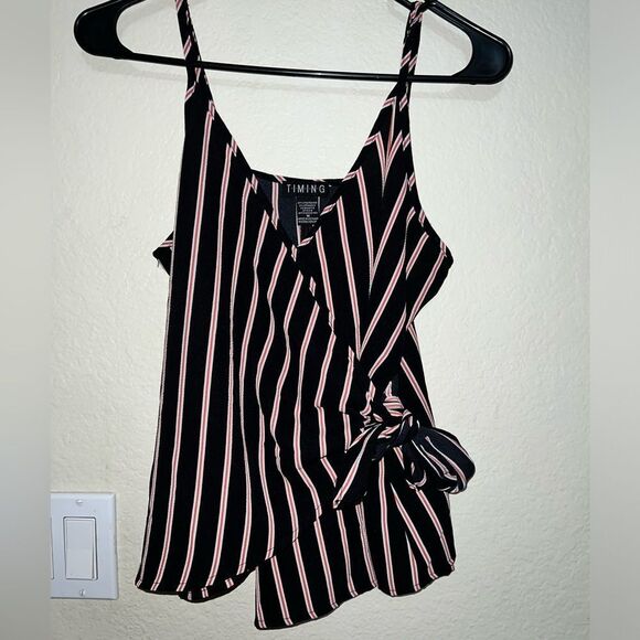WOMEN’S TIMING BRAND TANK- TIES ON THE SIDE- SIZE MEDIUM - Picture 1 of 3